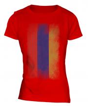 Armenia Faded Flag Ladies T-Shirt