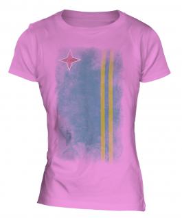 Aruba Faded Flag Ladies T-Shirt