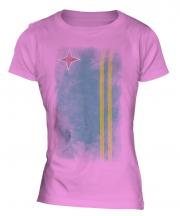 Aruba Faded Flag Ladies T-Shirt