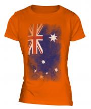 Australia Faded Flag Ladies T-Shirt