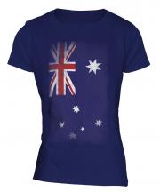 Australia Faded Flag Ladies T-Shirt