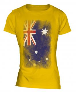 Australia Faded Flag Ladies T-Shirt