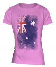 Australia Faded Flag Ladies T-Shirt