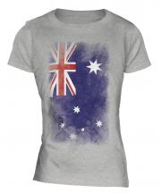 Australia Faded Flag Ladies T-Shirt