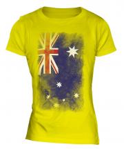 Australia Faded Flag Ladies T-Shirt