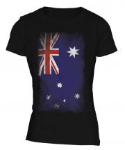 Australia Faded Flag Ladies T-Shirt