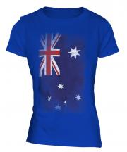 Australia Faded Flag Ladies T-Shirt