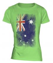 Australia Faded Flag Ladies T-Shirt