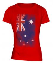 Australia Faded Flag Ladies T-Shirt