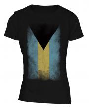 Bahamas Faded Flag Ladies T-Shirt
