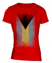 Bahamas Faded Flag Ladies T-Shirt