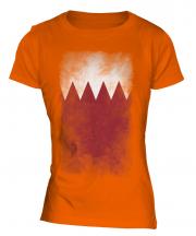 Bahrain Faded Flag Ladies T-Shirt