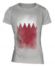 Bahrain Faded Flag Ladies T-Shirt