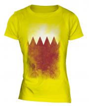 Bahrain Faded Flag Ladies T-Shirt