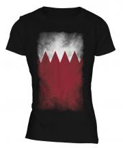 Bahrain Faded Flag Ladies T-Shirt