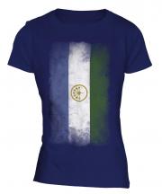 Bashkortostan Faded Flag Ladies T-Shirt