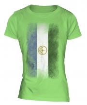 Bashkortostan Faded Flag Ladies T-Shirt