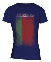 Belarus Faded Flag Ladies T-Shirt