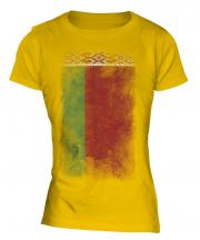 Belarus Faded Flag Ladies T-Shirt