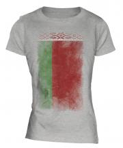 Belarus Faded Flag Ladies T-Shirt