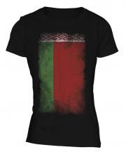 Belarus Faded Flag Ladies T-Shirt