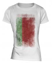 Belarus Faded Flag Ladies T-Shirt