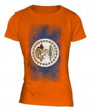 Belize Faded Flag Ladies T-Shirt