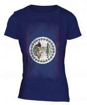 Belize Faded Flag Ladies T-Shirt