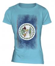 Belize Faded Flag Ladies T-Shirt