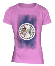 Belize Faded Flag Ladies T-Shirt