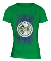 Belize Faded Flag Ladies T-Shirt