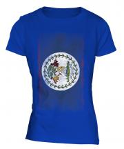 Belize Faded Flag Ladies T-Shirt
