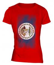 Belize Faded Flag Ladies T-Shirt