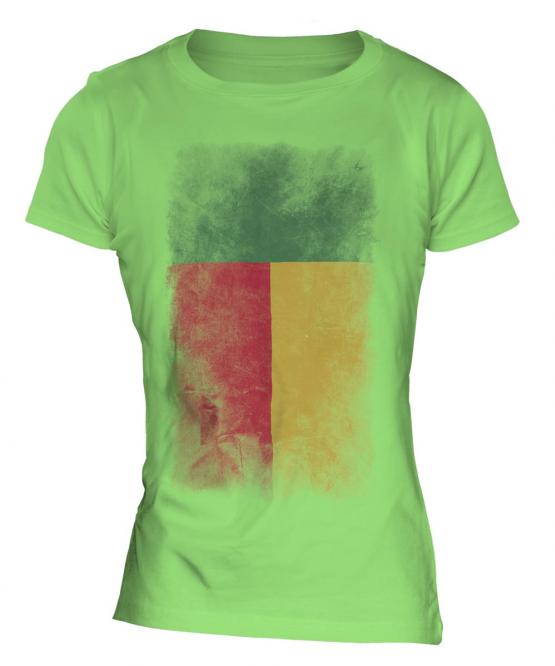 Benin Faded Flag Ladies T-Shirt