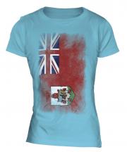 Bermuda Faded Flag Ladies T-Shirt