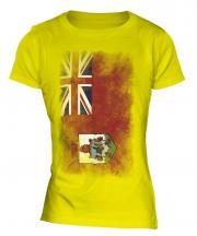 Bermuda Faded Flag Ladies T-Shirt