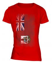 Bermuda Faded Flag Ladies T-Shirt