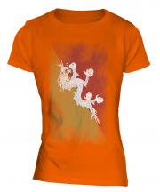 Bhutan Faded Flag Ladies T-Shirt