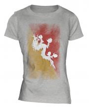 Bhutan Faded Flag Ladies T-Shirt