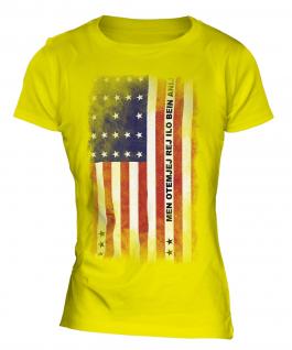 Bikini Atoll Faded Flag Ladies T-Shirt