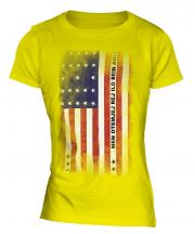 Bikini Atoll Faded Flag Ladies T-Shirt