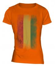 Bolivia Faded Flag Ladies T-Shirt