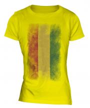 Bolivia Faded Flag Ladies T-Shirt