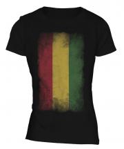 Bolivia Faded Flag Ladies T-Shirt