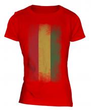 Bolivia Faded Flag Ladies T-Shirt