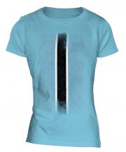 Botswana Faded Flag Ladies T-Shirt