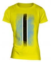 Botswana Faded Flag Ladies T-Shirt