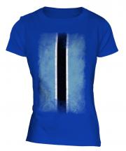 Botswana Faded Flag Ladies T-Shirt