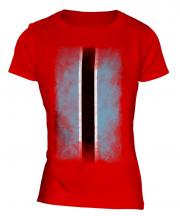Botswana Faded Flag Ladies T-Shirt