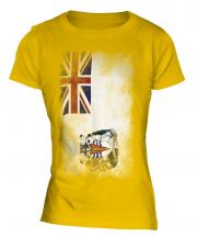 British Antartic Territory Faded Flag Ladies T-Shirt